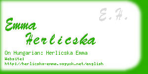 emma herlicska business card